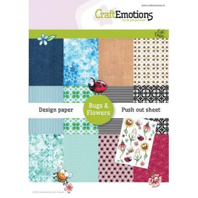 CraftEmotions Design Designpapier -  Bugs & Flowers